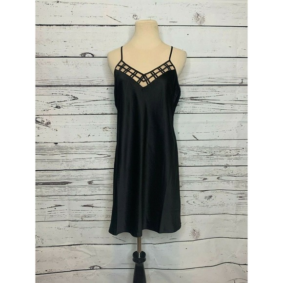 INC Sleeveless Sexy Black Mini Nightgown Size M - Picture 6 of 8